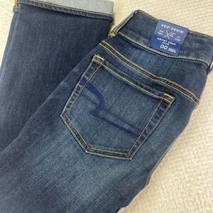 New American Eagle Artist Crop X4 Jeans Womens‎ Size 00 Regular Super Stretch